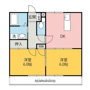ラレージュ【A102号室】の間取り