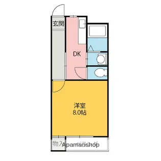 メゾンTBⅡリバーサイド【106号室】の間取り
