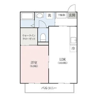 ハイツアーバン【1階】の間取り
