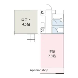 ベルハウスⅤ玉村【203号室】の間取り