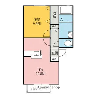 シャーメゾン大道【A102号室】の間取り