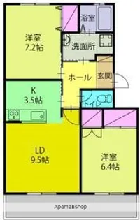 セイスイヒルズ【203号室】の間取り