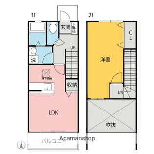 パルティール【D7号室】の間取り