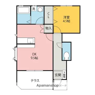 パルティール【C102号室】の間取り