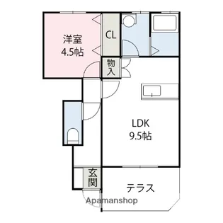 パルティール【A201号室】の間取り
