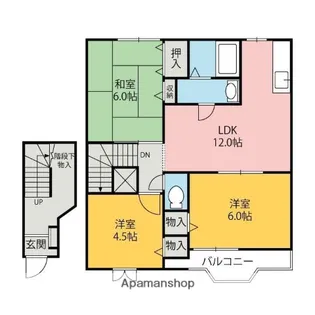 コモド・カーサAB【B203号室】の間取り