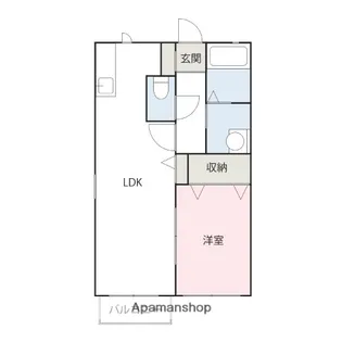 ディアコートCD【1階】の間取り