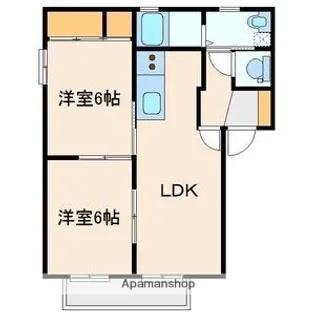 パルテール【1階】の間取り