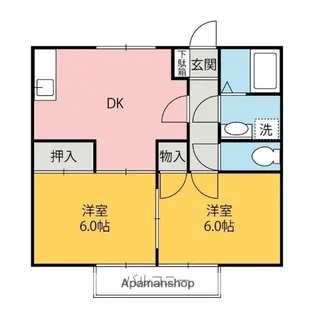 スーパードームリエゾン【C105号室】の間取り
