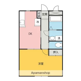 マンションエルⅡ【3階】の間取り