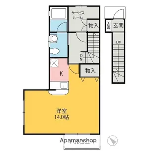 HP東部シティー【803号室】の間取り