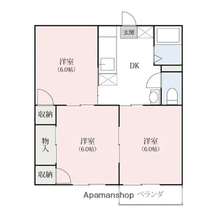 パールハイツ【1階】の間取り