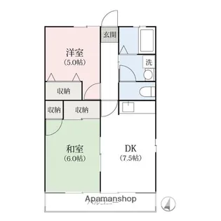 スノーハイツ【102号室】の間取り