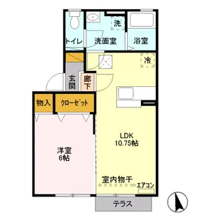 ボルテージ【1階】の間取り