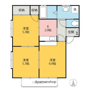 すみれヒルズ【2階】の間取り