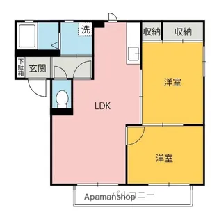 コンフォート上里A館【101号室】の間取り