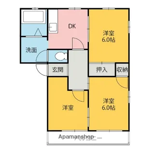 ベルジュール【1階】の間取り