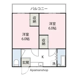 ハイツ9【1階】の間取り