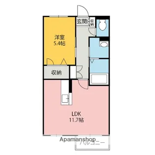 リバトーンPET’S【1階】の間取り