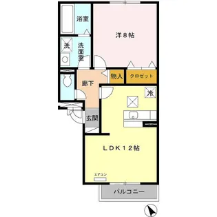 フローラM Ⅱ【1階】の間取り