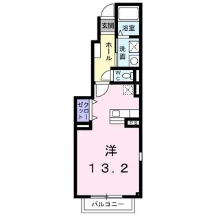 スウィート【101号室】の間取り
