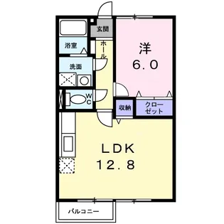 エステートKⅡ【1階】の間取り