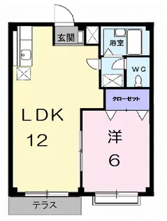 ハイツアルファ【1階】の間取り