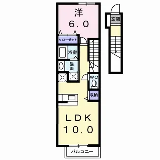 エトワールB【2階】の間取り