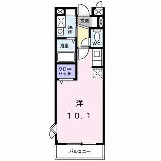 エクセレント【1階】の間取り