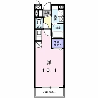 エクセレント【1階】の間取り