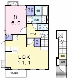 トランキル リュー【2階】の間取り