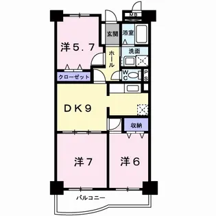 カレント【6階】の間取り