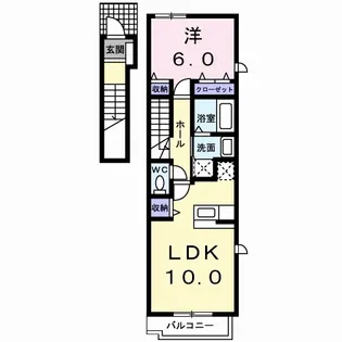 ブローテ【2階】の間取り