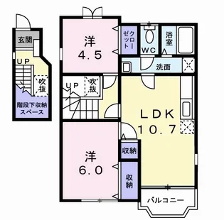 シュトローム・ティー【2階】の間取り