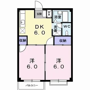 パークサイドP1【2階】の間取り