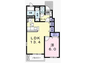 クレール マタン【1階】の間取り
