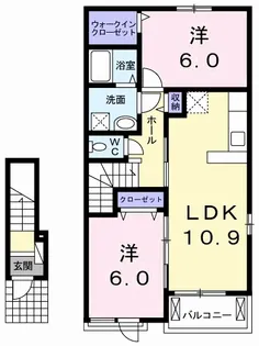 ブリーズⅡ・A【2階】の間取り