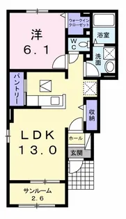 マーベラスキキ C【1階】の間取り