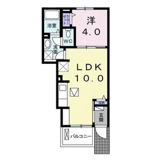 クリアー スカイ【1階】の間取り