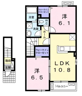 サンセレーノ・光【2階】の間取り