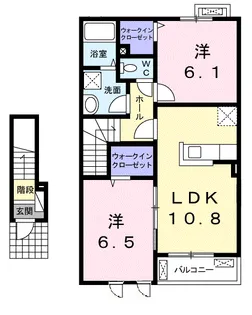 サンセレーノ・光【2階】の間取り