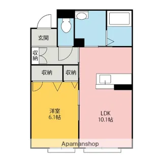 ルーシーエメラルド【2階】の間取り