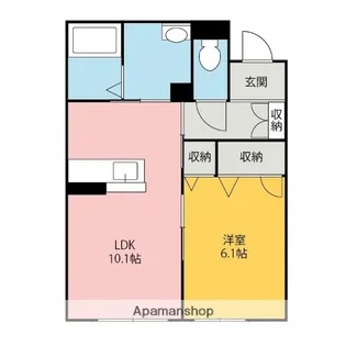 ルーシーエメラルド【2階】の間取り