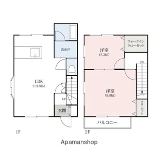 アクシス【B号室】の間取り