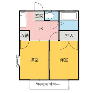 関口ハイツ【A101号室】の間取り