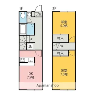 LILY【101号室】の間取り