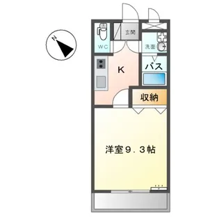 リバーサイド都【1階】の間取り