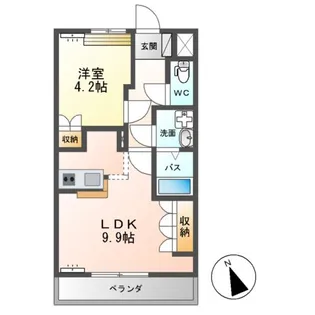 アザレア【1階】の間取り