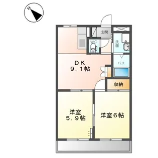 スプリーム ヒロミ【2階】の間取り