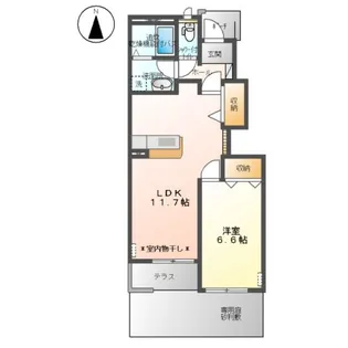 サンハイツ【1階】の間取り